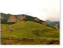 Вид на гору Зинки (Чегем) из долины.