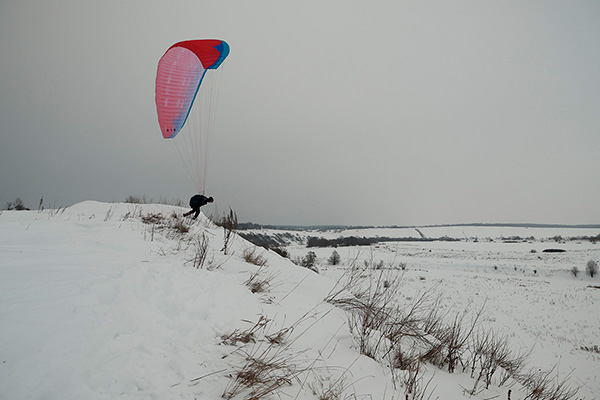 Уверенный взлет Гены с гребня левее основного учебного старта Бочек это однозначный зачет по наземной подготовке