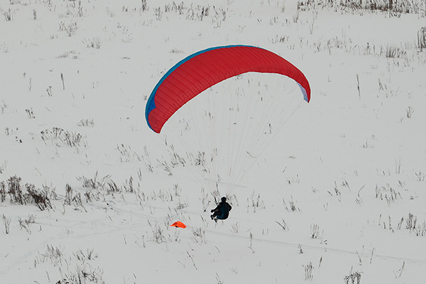Точное приземление на рыжую тряпучку-цель отличное завершение летного дня